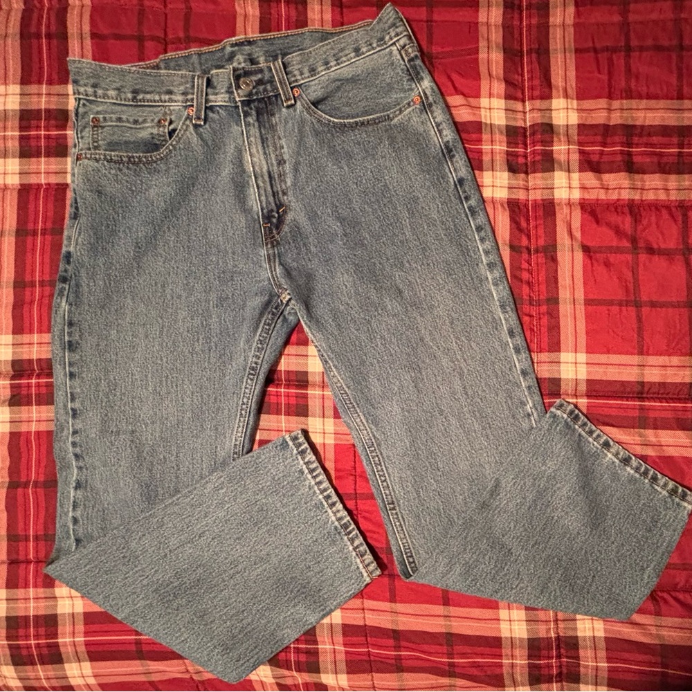 Levi's Straight Fit Denim Jeans - Classic Blue